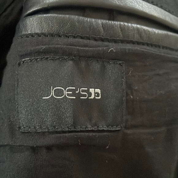 NWOT JOE'S JEANS LEATHER MOTO BIKER ZIP JACKET Sz M - Picture 8 of 14